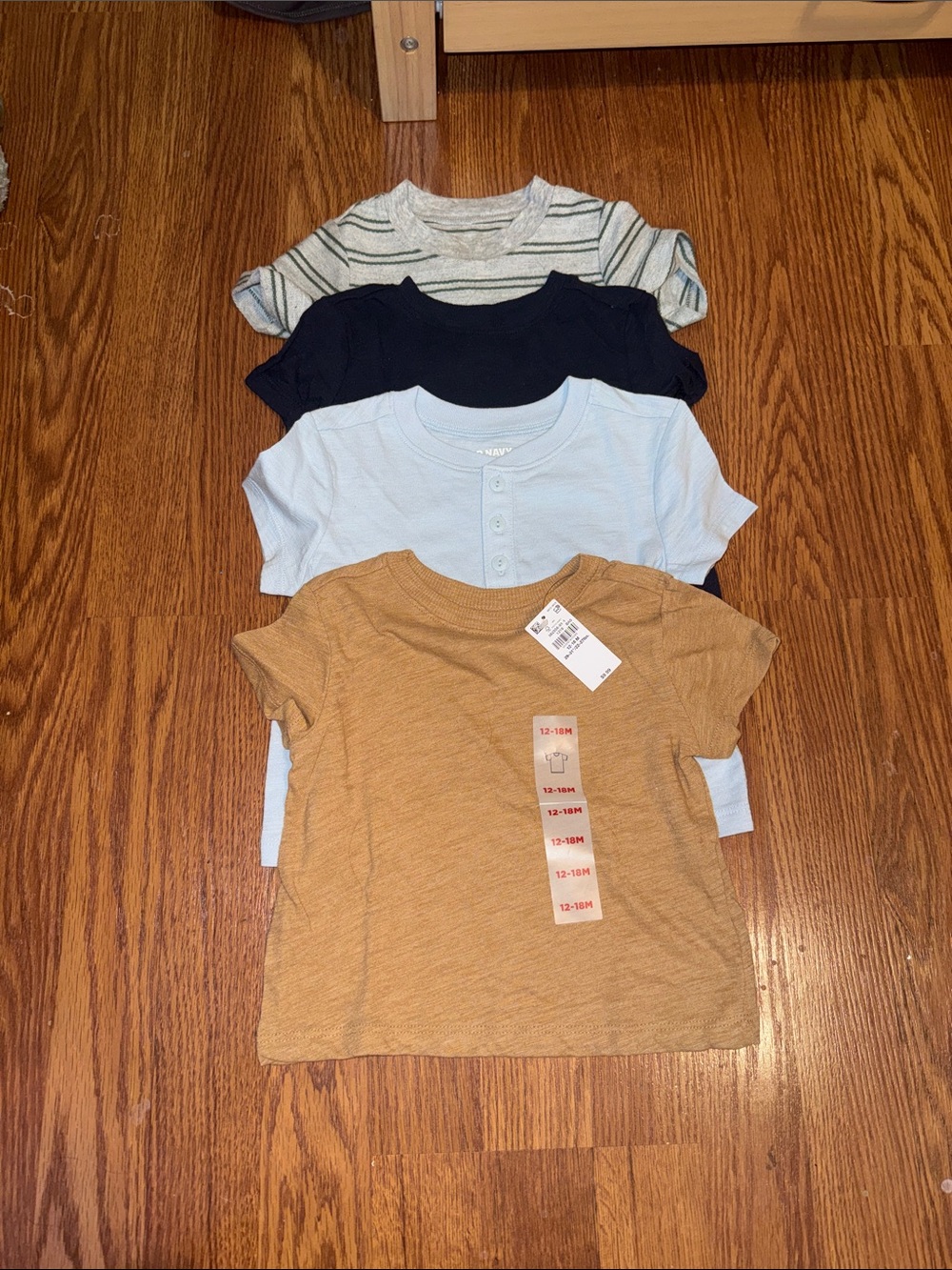 Old Navy Kids Short-Sleeve Tee Set - Mustard, Light Blue, Navy, Gray Stripe